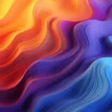 abstract art generated by PicLumen's AI image generator: rainbow waves